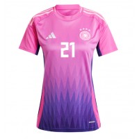 Germany Ilkay Gundogan #21 Replica Away Shirt Ladies Euro 2024 Short Sleeve